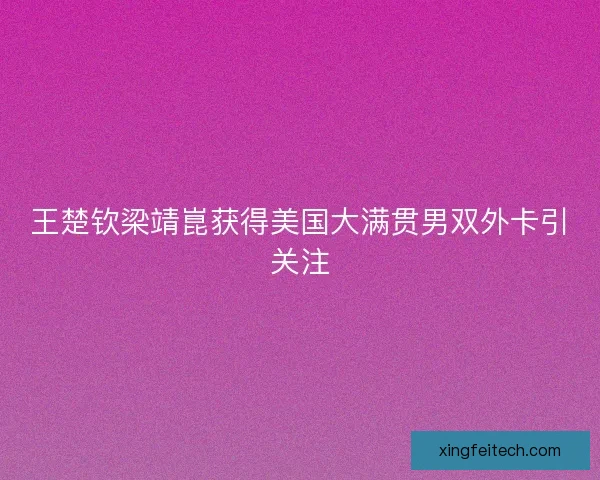 王楚钦梁靖崑获得美国大满贯男双外卡引关注 王楚钦梁靖崑获得美国大满贯男双外卡引关注