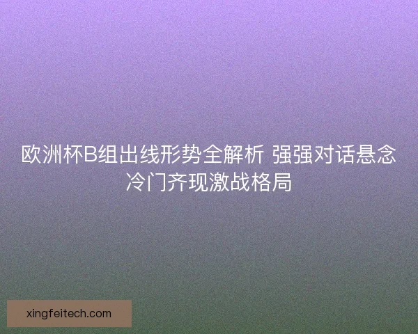 欧洲杯B组出线形势全解析 强强对话悬念冷门齐现激战格局