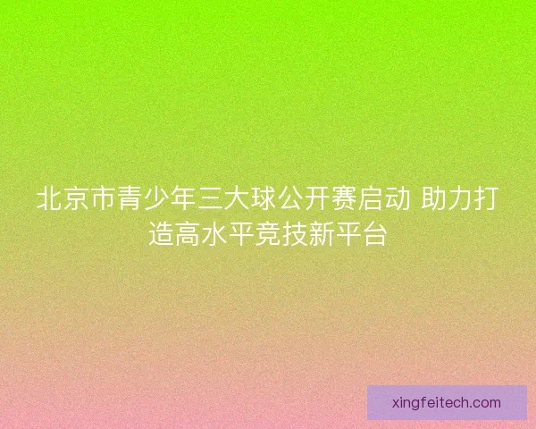北京市青少年三大球公开赛启动 助力打造高水平竞技新平台